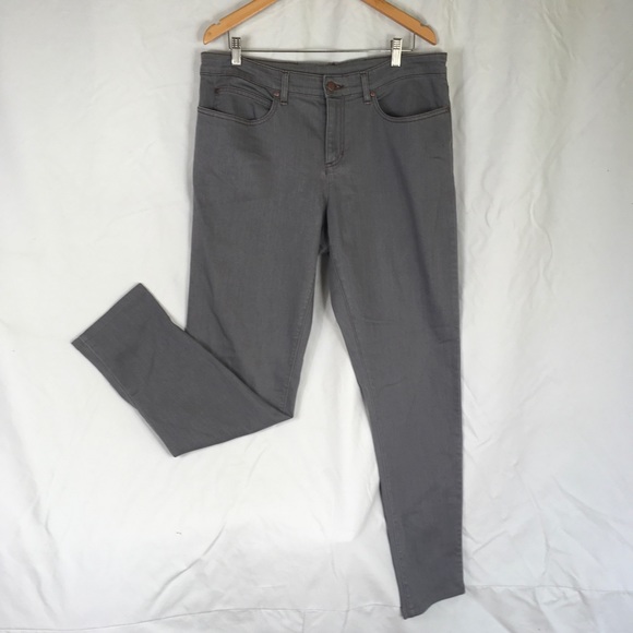 Eileen Fisher Denim - Eileen Fisher Jeans 16 Gray Skinny Stretch Organic